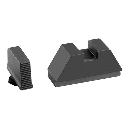 Entdecke das 5L TALL OPTIC COMPATIBLE SERRATED SIGHT SET für Glock®! Präzise Sicht für Rotpunkt-Optiken. 🔍 Vertraue auf AMERIGLO!