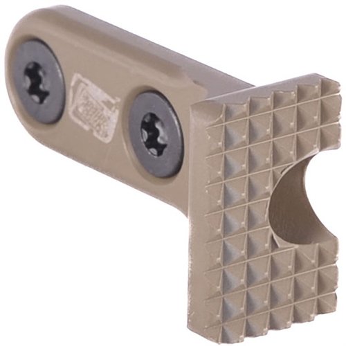 Der Presscheck Barricade Stop von Sons Of Liberty Gun Works ist ein vielseitiges MLOK-Zubehör, das als Barricade Stop und QD Sling Mount dient und Platz spart.