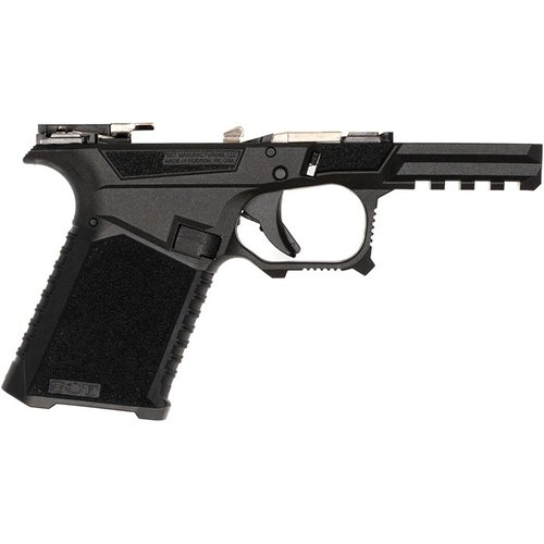 Der SCT 19 Overmold Frame bietet eine rutschfeste Griffkontur, aggressive Textur, Picatinny-Schiene und ist mit Glock® Gen 3 Teilen kompatibel.
