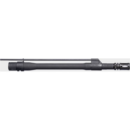 Der LMT MONOLITHIC 5.56X45 NATO Rifle Barrel bietet langlebige Chromoly-Bauweise, niedrigen Gasblock und A2 Birdcage für reduzierte Mündungsblitze.