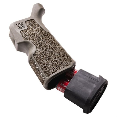 Der PLUG für Kung Fu Grip bietet Stauraum für Batterien, Werkzeug und verlängert den Griff um .25", perfekt für große Hände und aus robustem Gummi.
