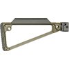 Der TRIANGLE SIDE FOLDING STOCK bietet eine robuste Konstruktion aus 4140 Stahl, 5 QD Sling-Anschlüsse und hohen Komfort durch die Polymer-Wangenauflage und Gummischaft.