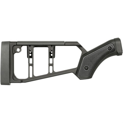 Der SHOTGUN STOCK für Remington 870 bietet eine anpassbare Polymer-Wangenauflage, reduziert Rückstoß und hat mehrere M-LOK®-Kompatible Slots für Zubehör.