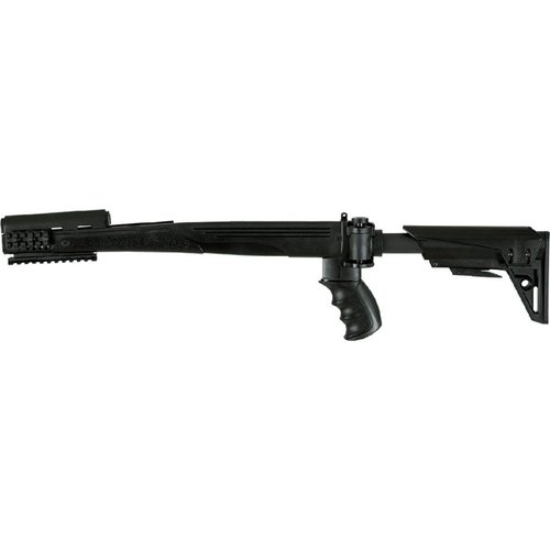 Der STRIKEFORCE GEN2 SKS Stock bietet eine verstellbare, faltbare Schulterstütze, die einfach zu bedienen ist und Mündungshub minimiert, ideal für SKS Gewehre.