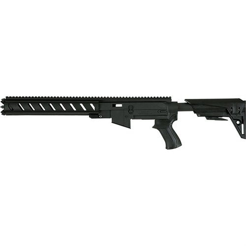 Das AR-22 GEN2 Kit für Ruger 10/22 bietet eine AR-15 ähnliche Chassis, anpassbare Picatinny-Schienen und einen verstellbaren TactLite GEN2 Schaft für maximale Flexibilität.