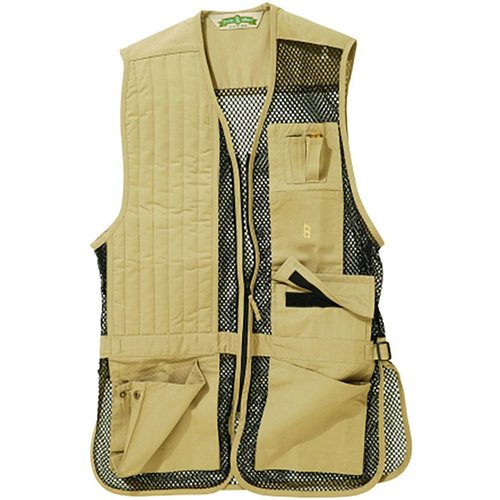 Die BOB ALLEN FULL MESH SHOOTING VEST ist leicht, atmungsaktiv und bietet Platz für Insert-A-Pads, Choke Tubes und mehr – perfekt für deine Schießbedürfnisse!