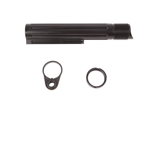 Die PWS EBT bietet eine robuste Ratchet-Lock Konstruktion, die einfach zu entfernen ist, während sie das Gewicht reduziert und die Zuverlässigkeit deiner Waffe erhöht.