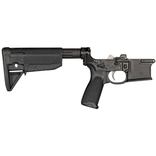 Der MK1 MOD 2-M Complete Rifle Lower Receiver bietet dir eine ambidextrous Bauweise, einen verbesserten Mil-Spec Trigger und hochwertige Bravo Company Möbel.