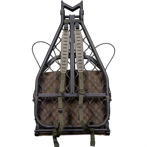 Die QUAKE CLAW 2.0 Treestand Carry Straps bieten eine bequeme, rutschfeste Tragelösung, die leicht anpassbar ist und nicht wie Schaumstoff Wasser speichert.