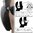 NOISEFIGHTERS SIGHTLINES ADAPTER PLATES FOR HL IMPACT SPORTS BLACK