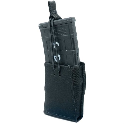 Die GBRS Group Single Rifle 5.56 NATO Magazine Pouch bietet MOLLE/BELT-Kompatibilität, abnehmbare Bungee-Retention und eine schnelle, sichere Magazinentnahme.