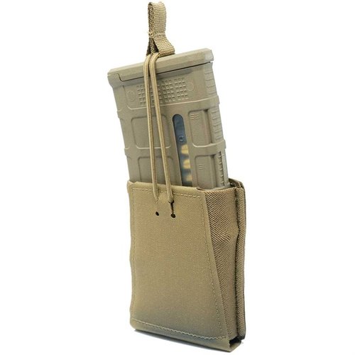 Die GBRS Group Single Rifle 5.56 NATO Magazine Pouch bietet MOLLE/BELT-Kompatibilität, abnehmbare Bungee-Retention und eine glatte Magazinentnahme.