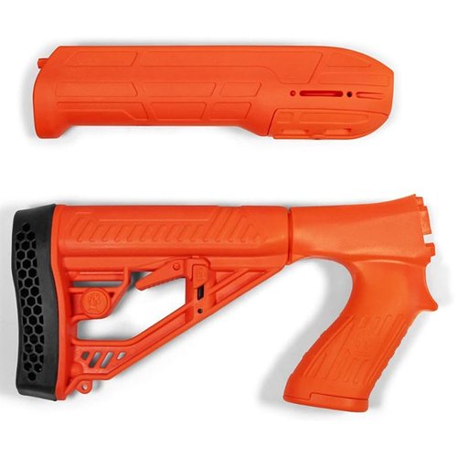 Das EX Performance Adjustable Stock & Forend für die Remington 870 bietet eine verstellbare Länge, integrierte Sling-Anschlüsse und eine robuste Polymer-Konstruktion.