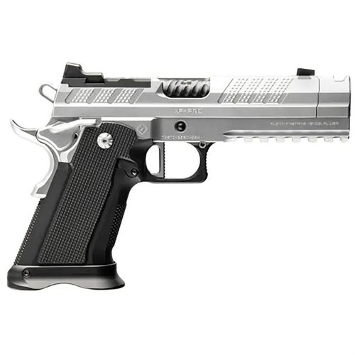 Die XP Comp 9mm ist eine kompromisslose, präzise 1911-basierte Pistole mit Glock® 17 Magazin-Kompatibilität, aggressivem Design und herausragender Leistung.