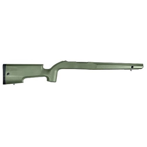 Der TITAN22 LT Hunter Rimfire Stock für Ruger 10/22 ist leicht, langlebig und bietet eine verbesserte Genauigkeit mit einem freien Laufkanal und integriertem QD Sling.