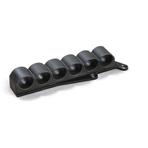 Der Adaptive Shell Carrier für Remington 870/1100/1187 hält sechs 12-Gauge Schalen bereit, ermöglicht schnelles Nachladen und ist wetterfest sowie langlebig.