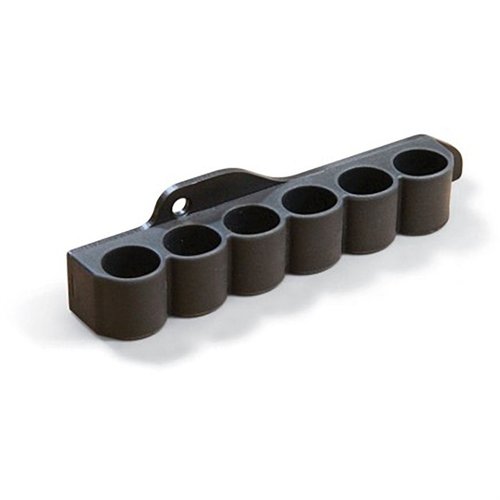 Der Adaptive Shell Carrier für Mossberg 500/590/88 hält sechs 12ga Schalen bereit, ermöglicht schnelles Nachladen und ist langlebig, wetterbeständig und einfach zu montieren.