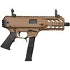 Die GForce Arms BLADE6 ist eine 9mm Semi-Auto Pistole mit 33 Schuss Magazin, Picatinny Rails für Zubehör und einer 5-jährigen Garantie – perfekt für dein Setup!