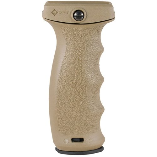 Der REACT ERGONOMIC VERTICAL GRIP bietet einen sicheren, konturierten Griff, einen wasserdichten Stauraum und eine flache, rutschfeste Unterseite für optimale Kontrolle.