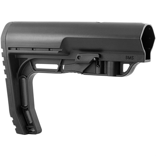 Der BATTLELINK Minimalist Rifle Stock ist leicht, anpassbar und bietet eine verbesserte Wangenauflage, perfekt für schnelle Präsentationen und optimale Sling-Konfiguration.