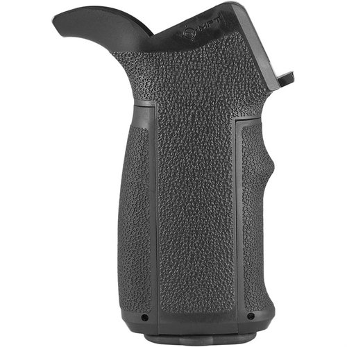 Der ENGAGE Pistolengriff bietet anpassbare Finger- und Handballenauflagen für perfekten Halt, wasserfesten Stauraum und ein ergonomisches Design für AR15/M16.
