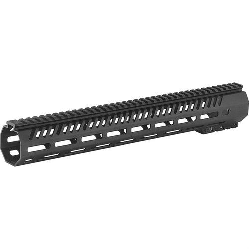 Das TEKKO Free Float M-LOK Rail System ersetzt deinen Kunststoff-Handschutz, bietet eine sichere Montage für Zubehör und ist leicht aus 6061 Aluminium gefertigt.