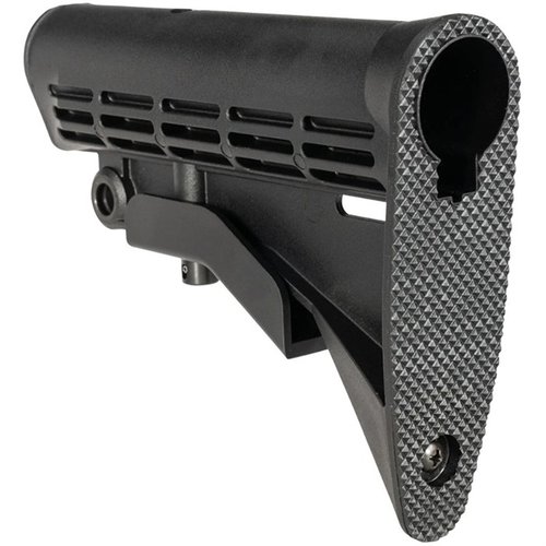 Upgrade dein AR-15 mit dem One Horse M4 Mil-Spec Stock: leicht, stoßfest, 6-fach verstellbar und perfekt für einen stabilen, wackelfreien Sitz.