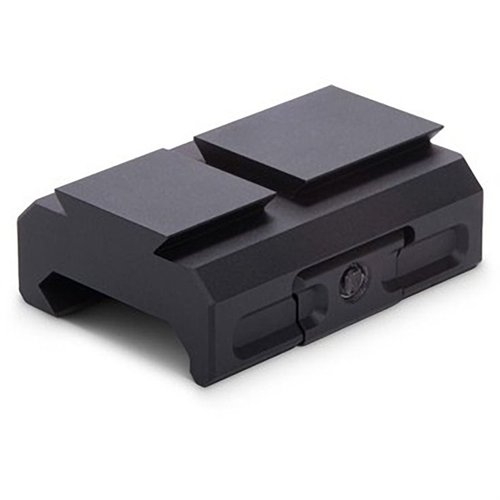 Der VIRIDIAN MOUNTING ADAPTER LOW MOUNT für RFX 44/45 bietet eine stabile Picatinny-Befestigung aus 6061 Aluminium, langlebig und leicht, mit lebenslanger Garantie.