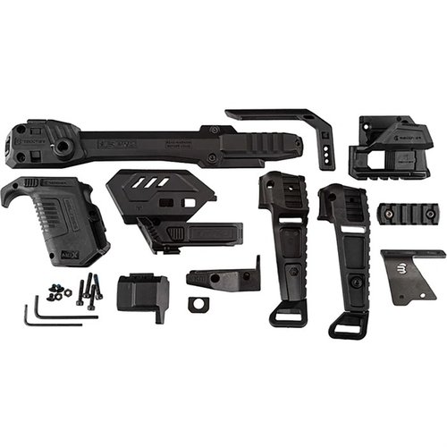 Das S-PRO Stabilizer Full Kit für die SIG SAUER P365 X-MACRO bietet modularen Komfort, werkzeugfreie Installation und Unterstützung für Optiken, Kompensatoren und mehr.
