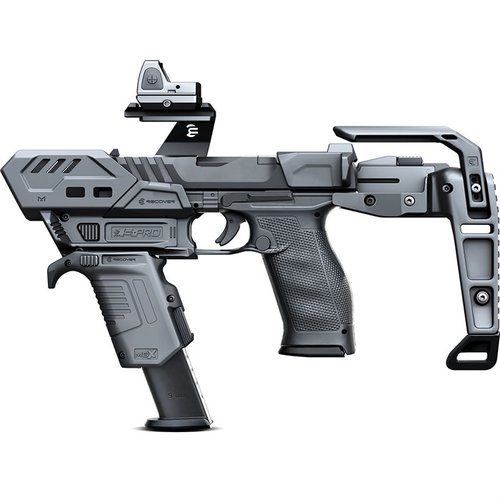 Das S-PRO Stabilizer Full Kit für Walther PDP bietet eine modulare Lösung mit einem federbelasteten Stabilizer, MLOK-Kompatibilität und einfacher Installation ohne Werkzeuge.