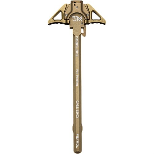 Der SENTRY MANUFACTURING DEADLOCK Charging Handle für AR-15/M4 bietet ein patentiertes Dual-Locking-System, das unerwünschtes Laden und Störungen verhindert.