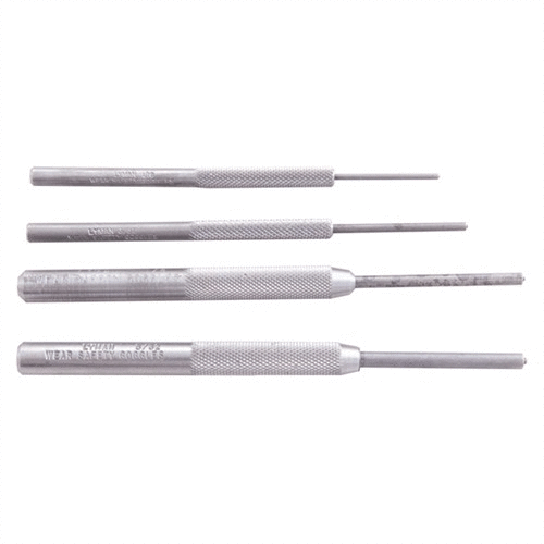 Entferne Rollstifte sicher mit dem DELUXE PUNCH SET von LYMAN. 🛠️ Robuste Stahlkonstruktion für jahrelange Nutzung und Kontrolle!