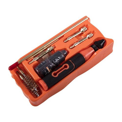 Halte deine Pistolen mit dem Lyman Essential Pistol Cleaning Kit 🛠️ sauber! Ideal für 9mm, 40CAL und 45ACP. Praktisch und tragbar!