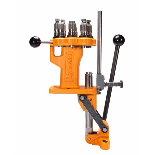 Entdecke die Lyman Brass Smith 8-Station Turret Press! 💪 Optimiert deine Werkbank mit robustem Design und vielseitigen Funktionen für Wiederlader.