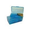 Die FLIP TOP PISTOL AMMO BOX von MTM CASE-GARD bietet einen robusten, rutschfesten Griff, ist stapelbar und hat einen langlebigen Snap-Lok-Verschluss für 25 Jahre.