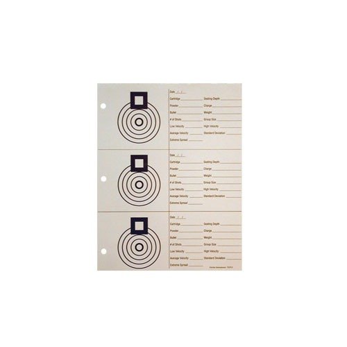 Verbessere dein Schießen mit dem Sinclair Load Development Target 🎯! 25 Ziele, perfekt für deine Ladeinformationen und Chronograph-Daten.