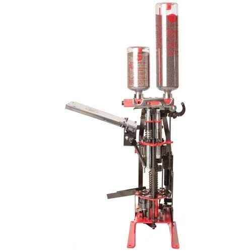 Der MEC 9000HN ist ein hydraulischer Shotshell-Reloader, der mit einer Pumpe und einem Schlauch geliefert wird. Er ermöglicht schnelles und einfaches Nachladen in sechs Stationen.