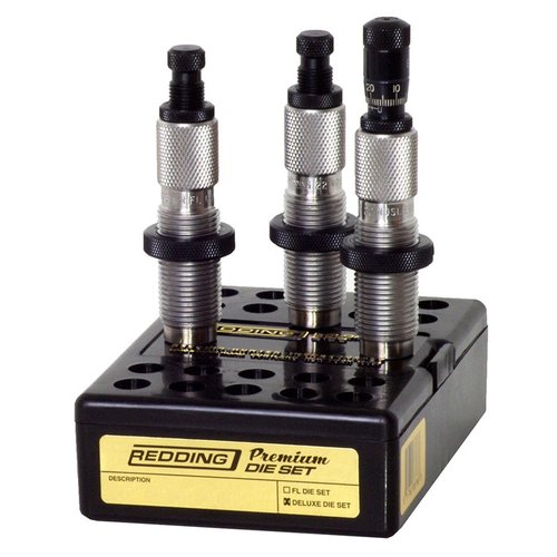 Verbessere dein Handlade-Potenzial mit dem Redding 6.5 Creedmoor Premium Deluxe Die Set! 🎯 Enthält alles, was du brauchst für präzise Ergebnisse.
