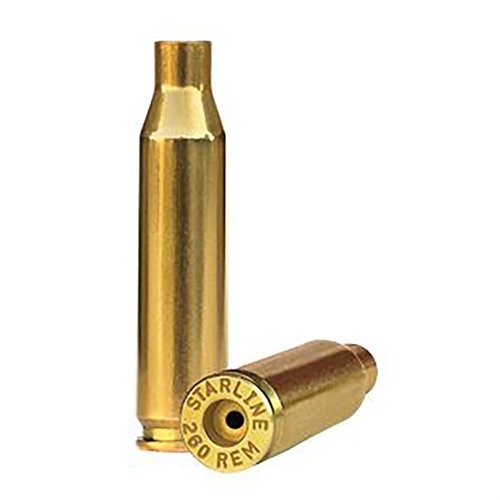 Entdecke die Starline .260 Remington Hülsen für präzise Handladungen. 🎯 Ideal für Langstreckenschützen! 100 Stück pro Beutel.