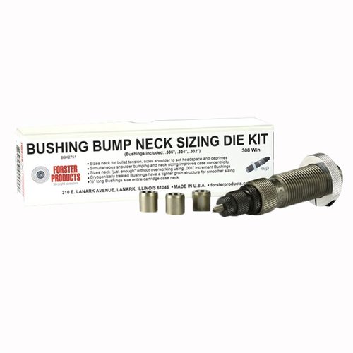Steuere die Spannung deiner Hülsen präzise mit den Forster Bushing Bump Neck Die Kits! 🎯 Perfekt abgestimmt auf dein Kaliber 223 Remington.