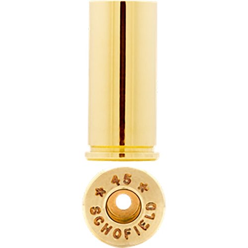 Entdecke die hochwertigen 45 S&W Schofield Brass Hülsen von Starline. Perfekt für deine nächste Ladung! ✨ 100 Stück pro Bag.