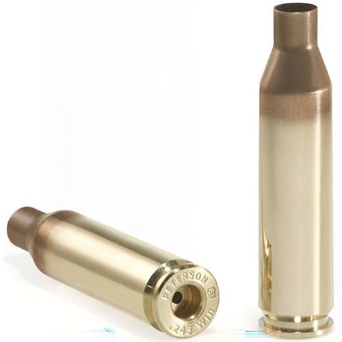 Entdecke die .243 Winchester Brass von Peterson! 🎯 50 präzise Hülsen für Ziel- und Langstreckenschießen. Jetzt bestellen!