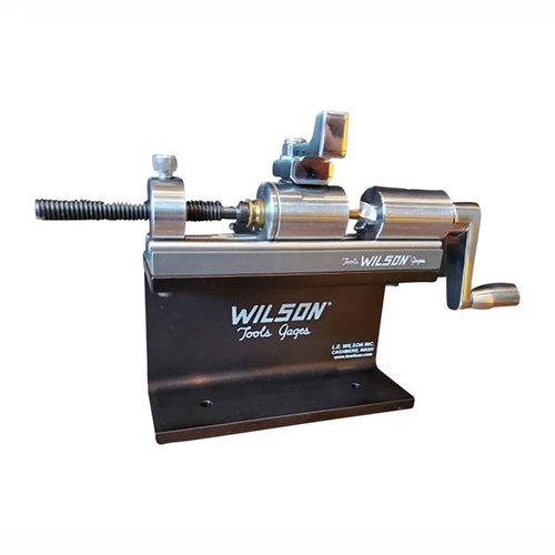 Entdecke das Wilson Hülsen-Trimmer-Kit für präzises Trimmen von .17 - .45 Kaliber Hülsen. 🌟 Langlebig und einfach zu bedienen!