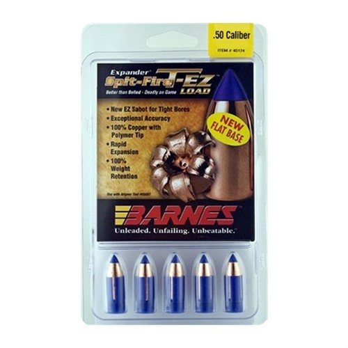 Entdecke die BARNES SPIT-FIRE T-EZ Geschosse für dein Muzzleloader! 🎯 Einfaches Laden, hohe Präzision und überlegene Ballistik warten auf dich.