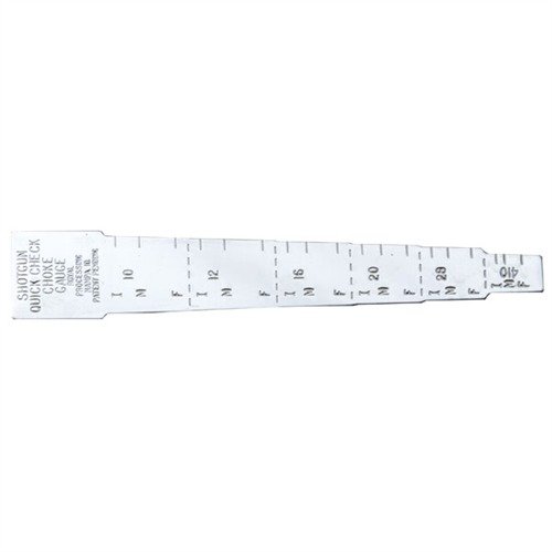 Entdecke den QUICK CHECK CHOKE GAUGE! 🔍 Der praktische Edelstahl-Messschieber misst Choke-Verengungen an verschiedenen Flintenläufen.