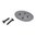 SUNNY HILL SOLID DOMED GRIP CAP, 1 SCREW, MILD STEEL