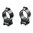 TALLEY 1" HIGH SATIN BLUE RINGS