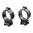TALLEY 30MM HIGH SATIN BLUE RINGS