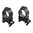 WARNE MFG. COMPANY 1" HIGH (.525") QD RINGS BLACK