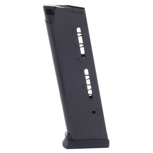 Entdecke das ELITE TACTCAL 1911 .45 ACP Magazin mit 8-Runden Kapazität. 🔥 Ultra-zuverlässig für Kampf und Selbstverteidigung! Jetzt sichern!
